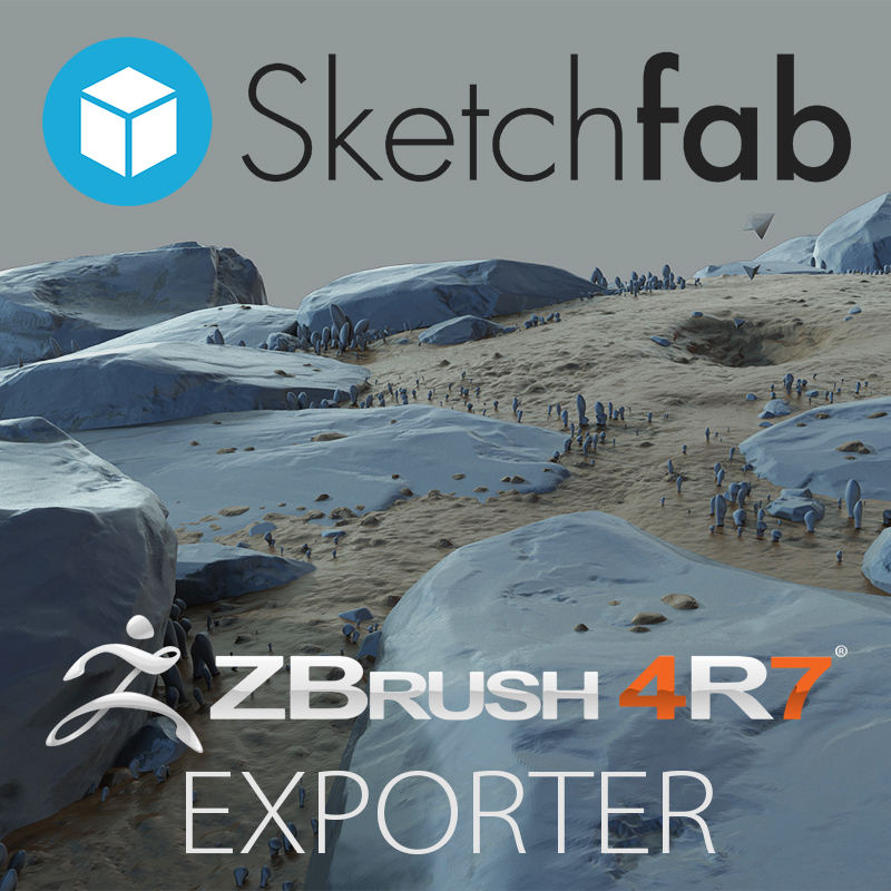 Updated ZBrush Exporter Now Available from Sketchfab