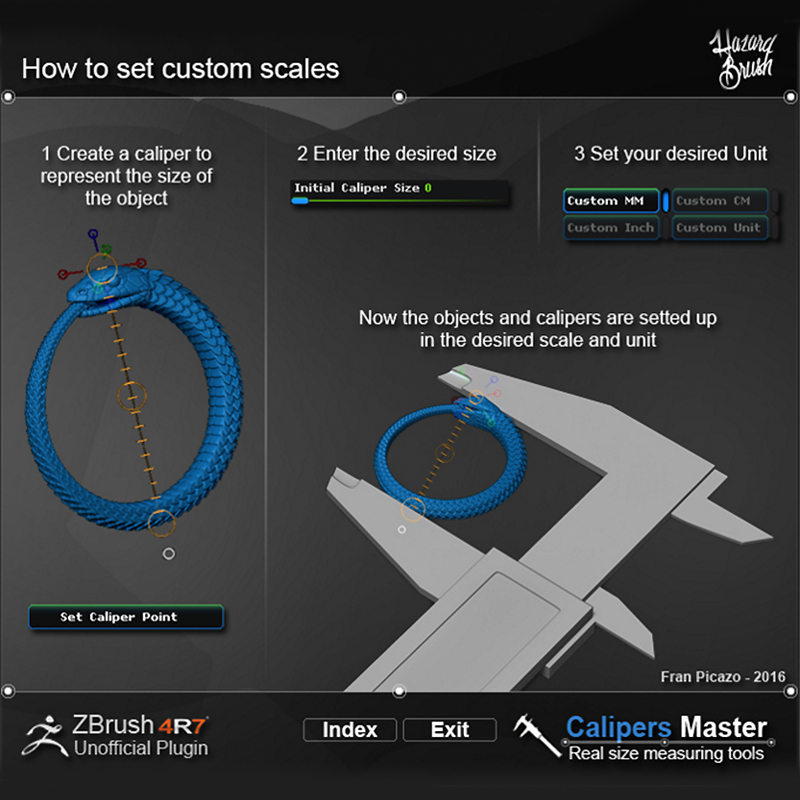 scaling in zbrush