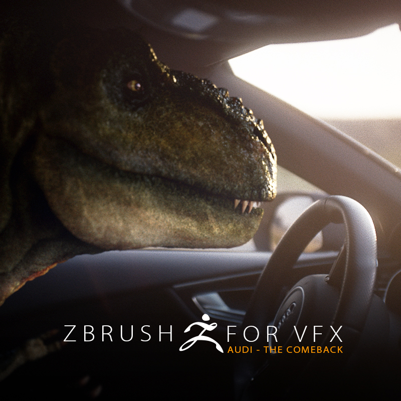 A T-Rex Can Now Drive an Audi in “The Comeback”