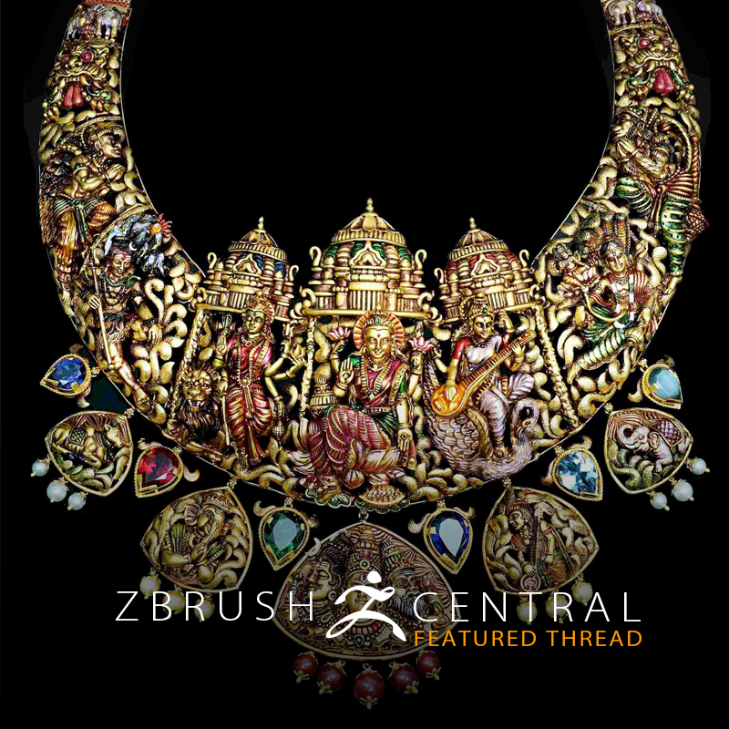 ZBrush Artist Shares Award Winning Jewelry Designs