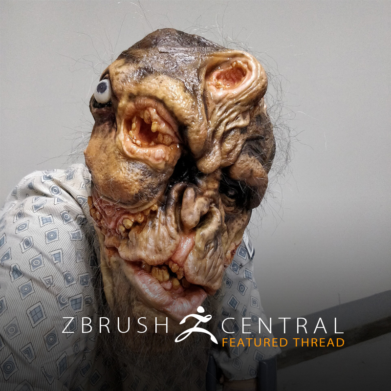 See How a ZBrush Sculpt Became a Gruesome Mask for Monsterpalooza