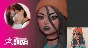 [RU] Создание стилизованных персонажей – Olya Anufrieva – ZBrush
