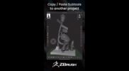 Copy and Past Subtools to Other Projects in ZBrush