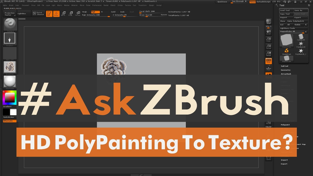 #AskZBrush: “What’s The Proper Way To Export A Texture Map When Using ...