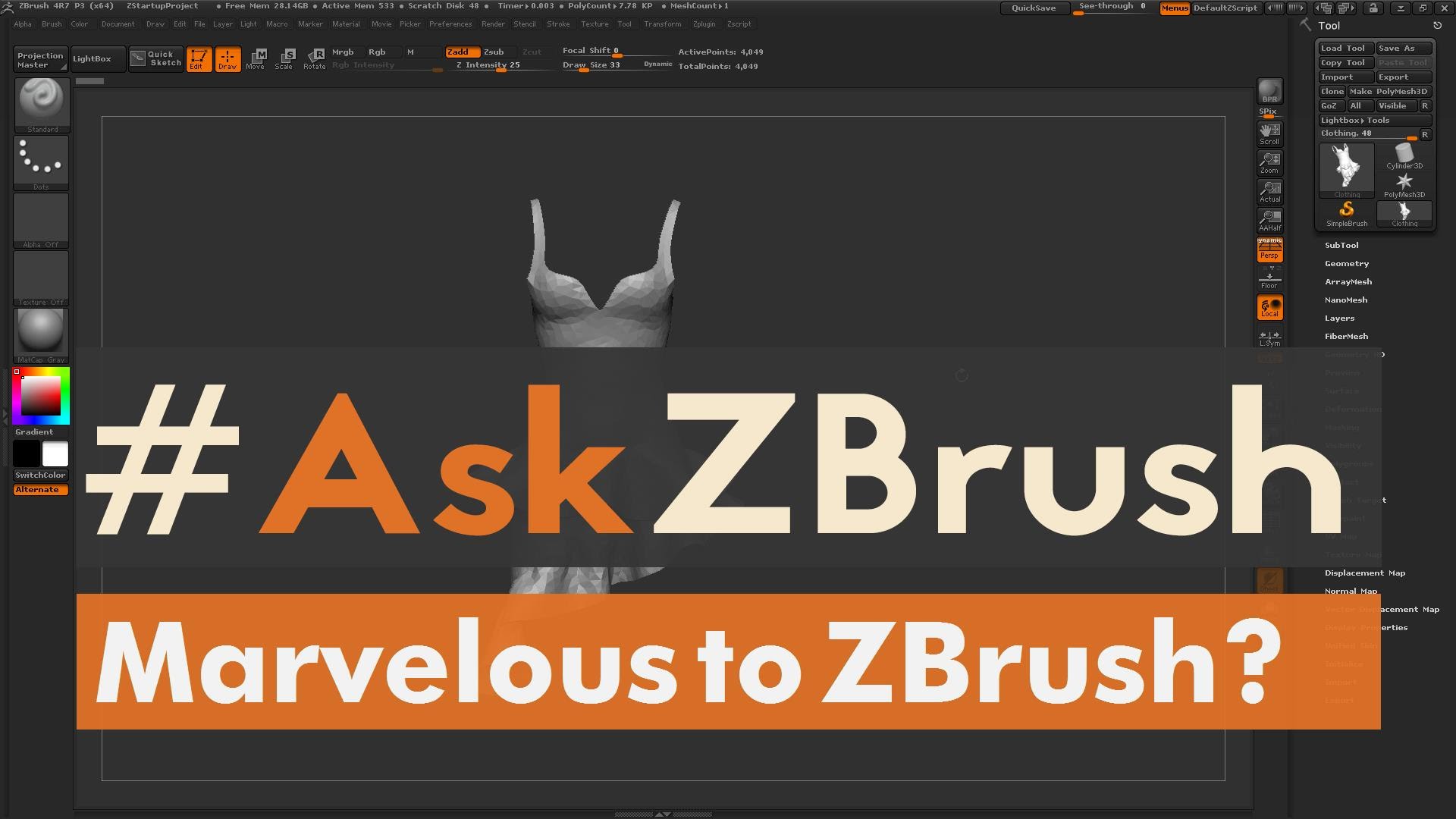 what can zbrush import