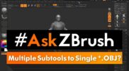 #AskZBrush: “How can I export multiple Subtools to a single *.OBJ file?”