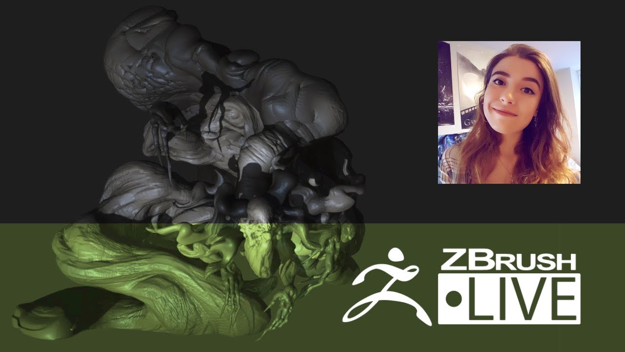 Ashley A Adams Creature Character Concept Sculpting Episode Zbrushlive