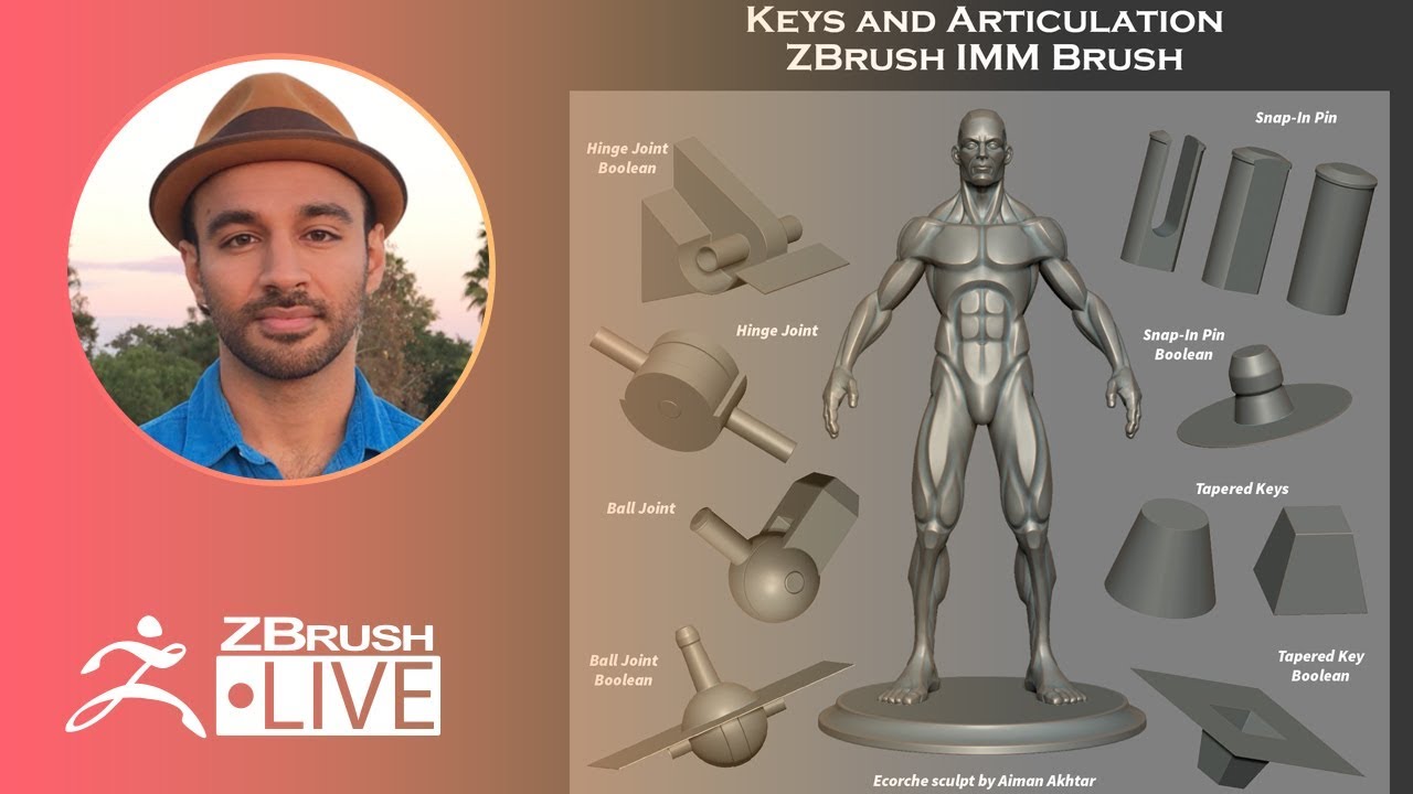 making keys and seperating models in zbrush