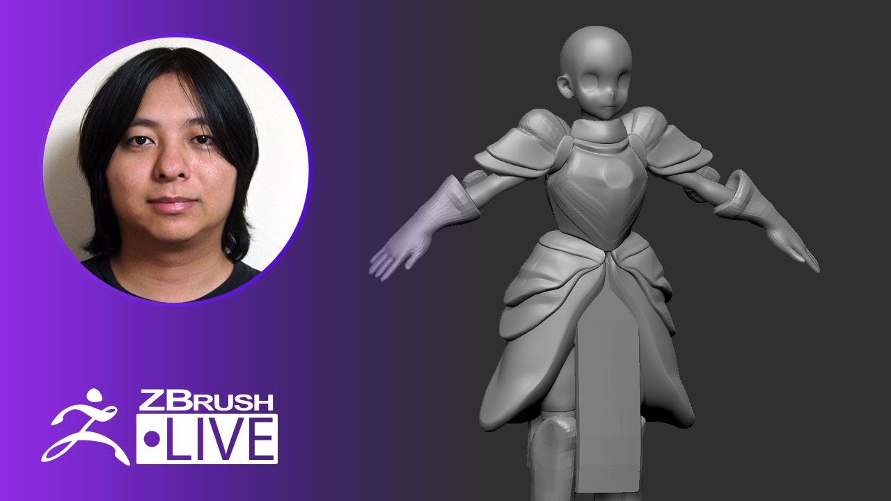Jp Zbrushで剣士キャラを作ろう Pixologic 成川 Part 1 Pixologic Zbrushlive