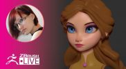 [RU] Создание стилизованных персонажей: Disney Princess – Olya Anufrieva – ZBrush 2021.5