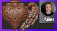 Sculpting Organic Jewelry Designs with ZBrush: Sacred Heart Pendant – Nacho Riesco Gostanza