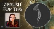 ZBrush Summit Top Tips & Tricks – Hair Sculpting with Curve Alpha – Ashley A. Adams