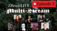 ZBrushLIVE Multi-Stream: A Christmas Carol Sculpting Theme – ZBrush 2022 – Episode 3