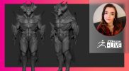 Creature & Character Concept Sculpting – Ashley A. Adams “A_Cubed” – ZBrush 2022