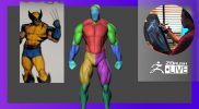 Mike T Artworks: Marvel Comics Wolverine Base Model – Mike Thompson – ZBrush 2022