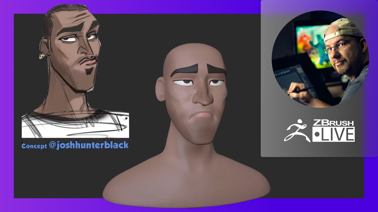 An Easy Way to Sculpt Stylized Hair in Zbrush - Lesterbanks
