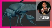 Nature, Animals, Biodiversity, & Science: Realistic Bee Sculpture – Eric Keller – ZBrush 2022