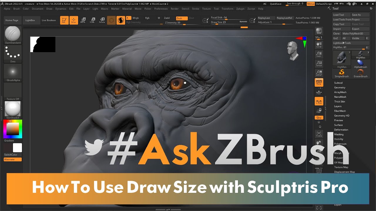 zbrush cant turn off sculptris pro
