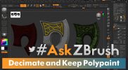 #AskZBrush – How to Keep Polypaint When Using Decimation Master