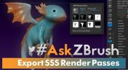 #AskZBrush – How to Export a SSS Render Pass in ZBrush