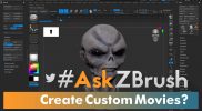 #AskZBrush – Create Custom Movies in ZBrush