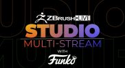 ZBrushLIVE Studio Multi-Stream Featuring Funko – ZBrush 2022