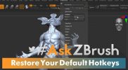 #AskZBrush – Restore ZBrush’s Default Hotkeys