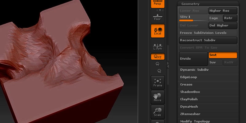 maintain shape when subdividing in zbrush