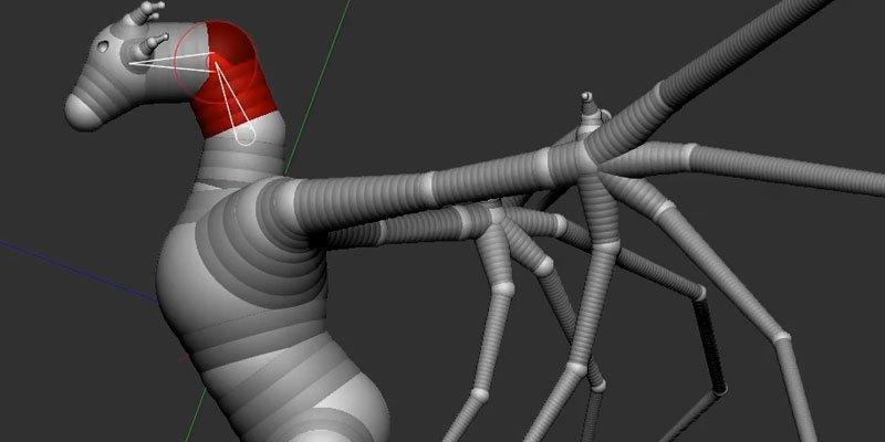 how to pose mesh with zphere in zbrush